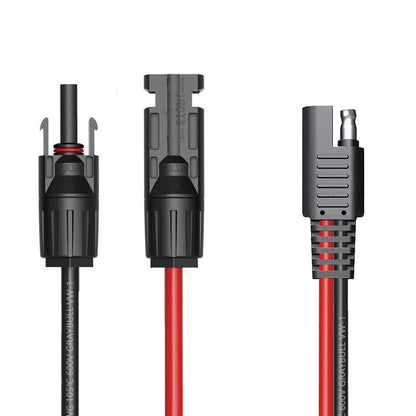 Solar Cable Compatible with MC4 Connector to SAE Adapter 10AWG Wire Cable 16.5in/42cm for RV Solar Panel