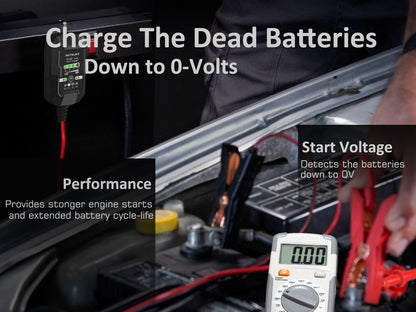 6V 12V Lead Acid Intelligent Battery Charger 1000mA 1A Ampere 12W Charger Maintainer