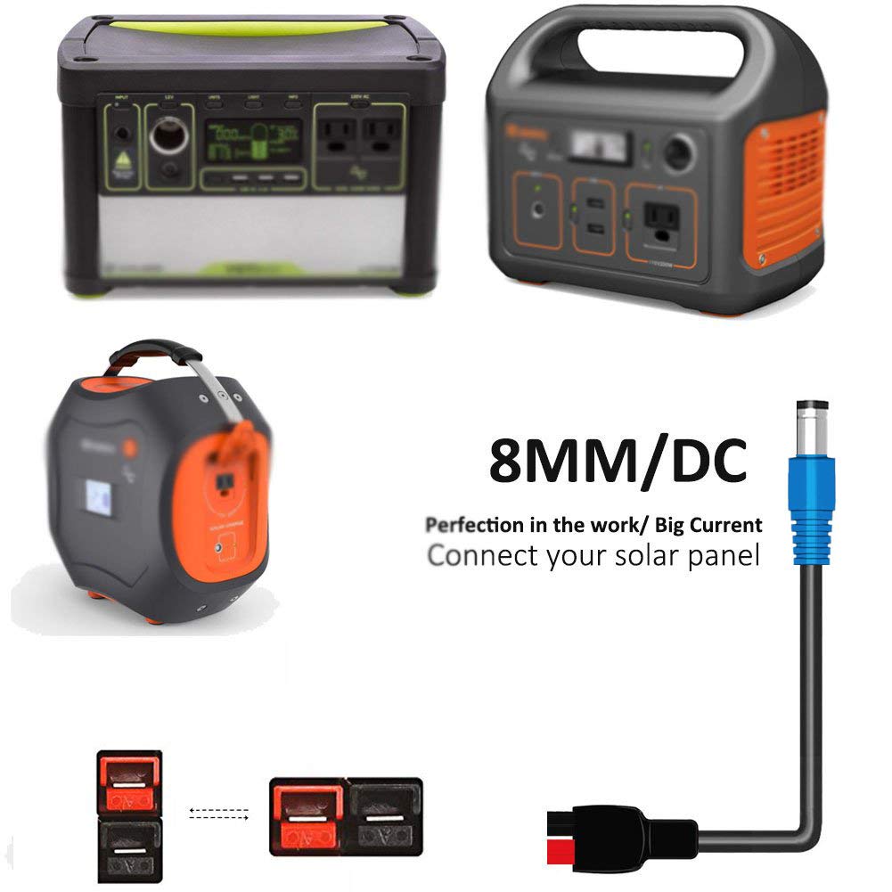 JoinWin MFG Version 8mm DC adapter Cable works with Anderson connector Perfectly Compatible With Explorer And GZ Portable Power Station
