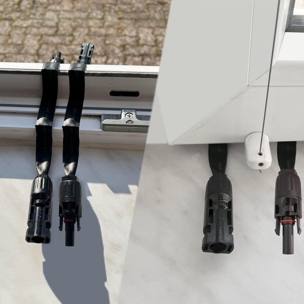 Solar Kits Flatcable IP67 MC4 Adapter Connector Cable For Camping Balcony photovoltaic